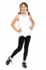 Girls long leggings for children Zoe black